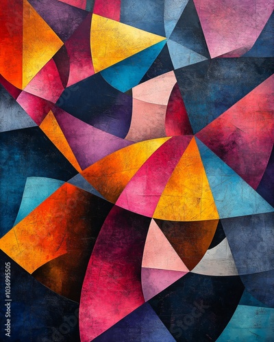 colorful cubism texture