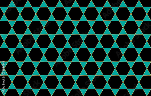 Geometric graphic background.Luxury background in green black and gold.