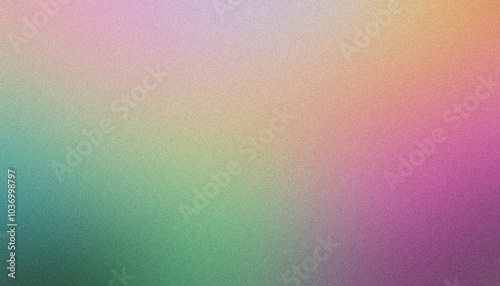 Colorful grainy gradient background fading from green to purple