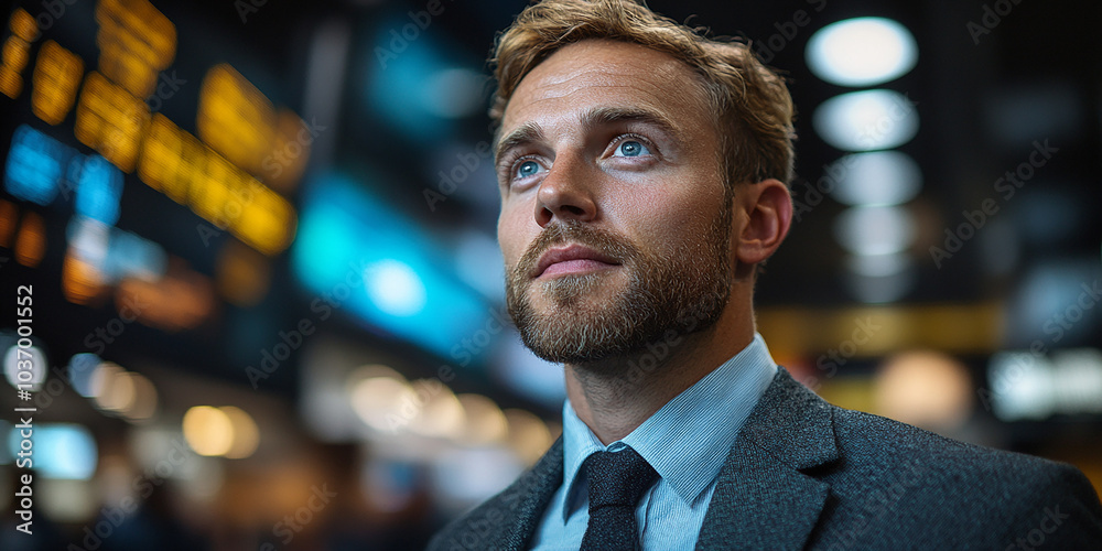 Portrait of a successful businessman standing and looking at the camera Portrait of a successful businessman standing and looking at the camera