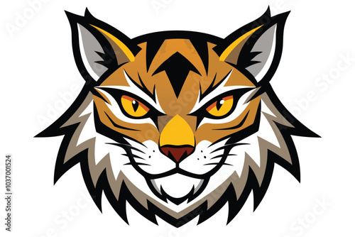 Scottish Wildcat Badge Vector for Wilderness and Outdoor Adventure