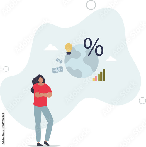 ESG or environmental social governance finance investing .flat design with people.