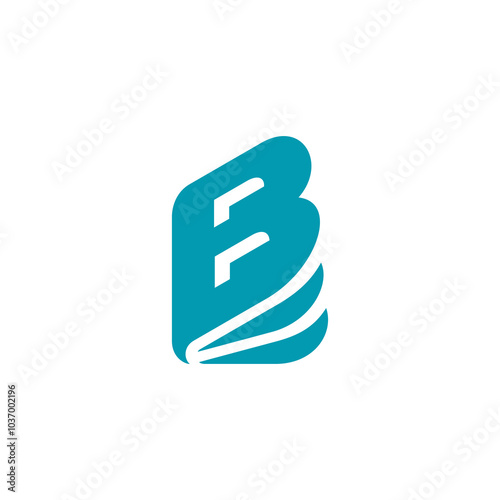 Book Letter B Logo design vector template