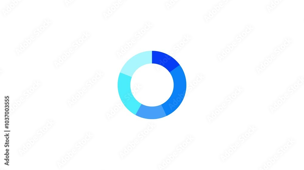 Science futuristic loading circle ring motion graphic animation with white background.
