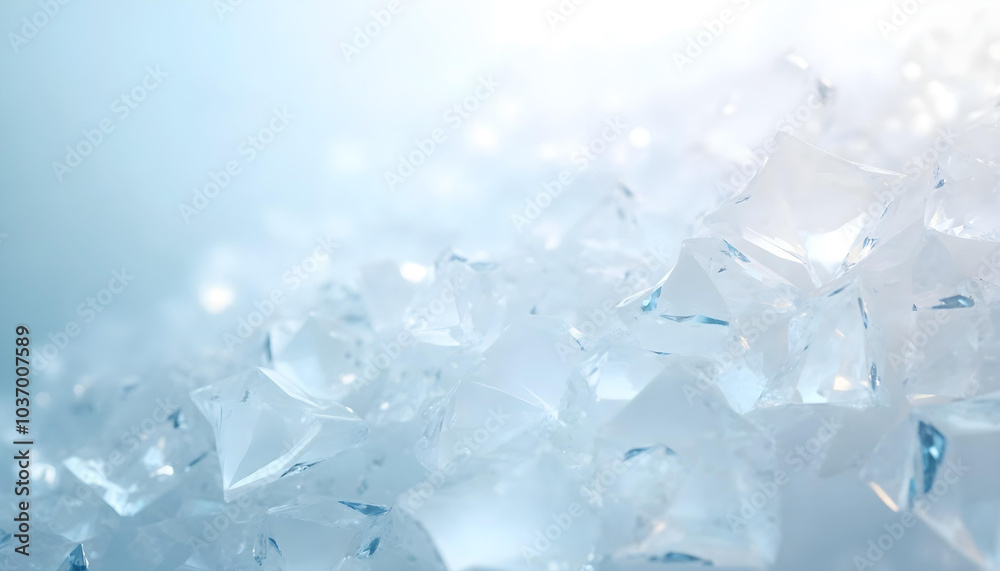 3D geometric structures made of crystal - soft gradient background 3D geometric structures made of crystal - soft gradient background