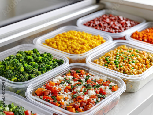 Vibrant array of healthy meal prep ingredients perfect for balanced diets and culinary creativity