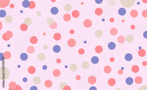 Seamless polka pattern, seamless pattern with easter eggs	