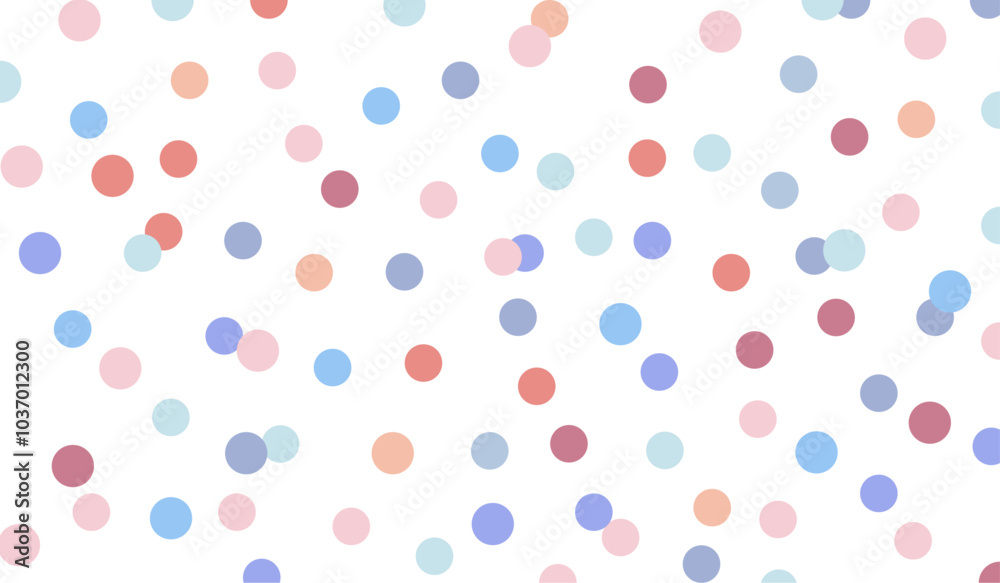 Seamless pattern with hearts and bubbles, background with circles Seamless pattern with hearts and bubbles, background with circles