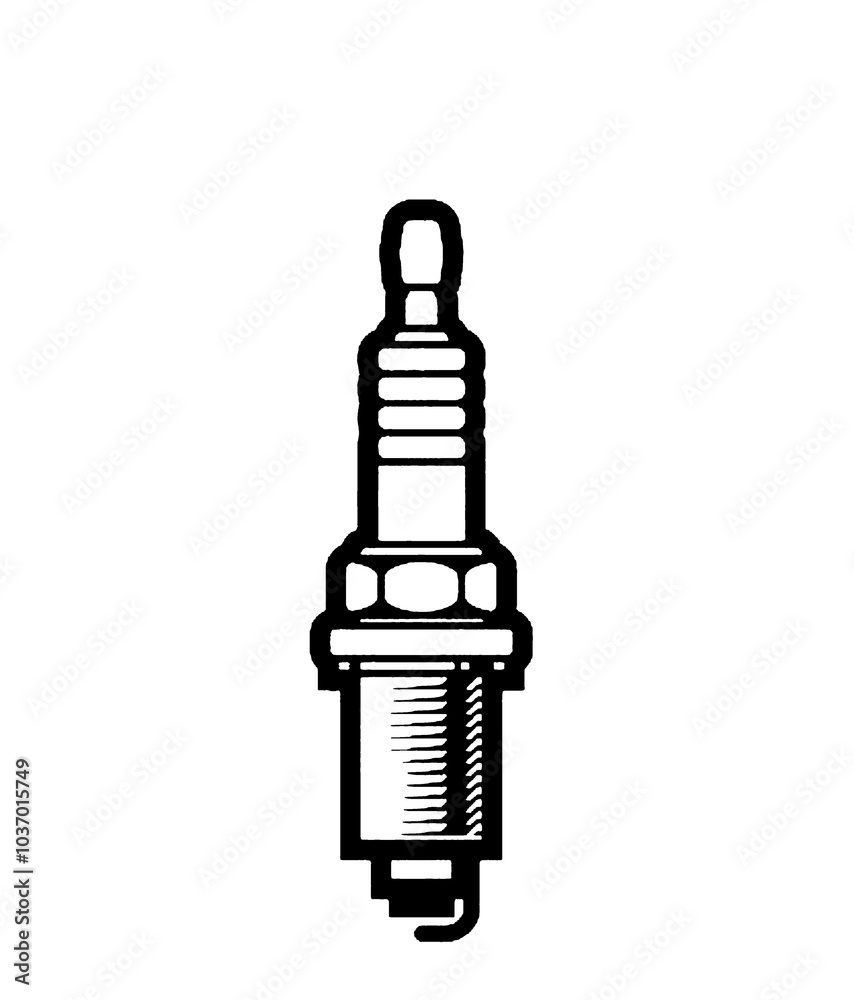 Obraz premium electric plug isolated on white