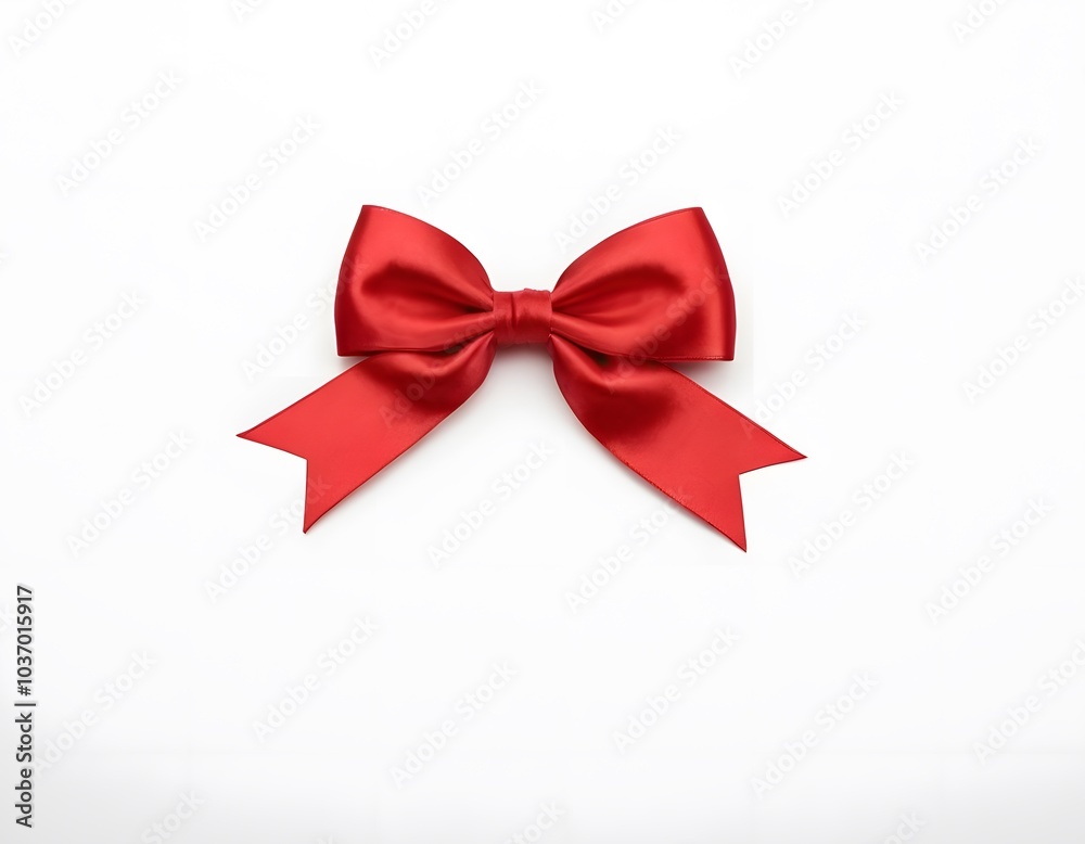 red bow isolated on white background red bow isolated on white background