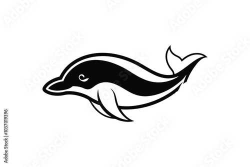 Beluga Whales on White Background | Graceful and Playful Marine Illustration