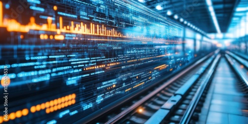 Virtual panel controlling AI-driven railway systems and networks