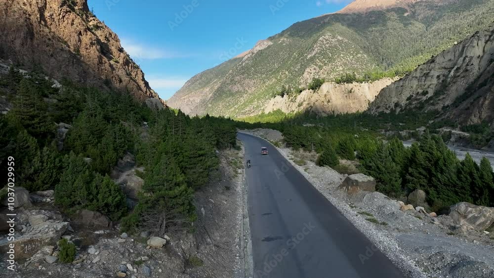 road to the mountains. Mustang, Muktinath. Nepal. road to the mountains. Mustang, Muktinath. Nepal.