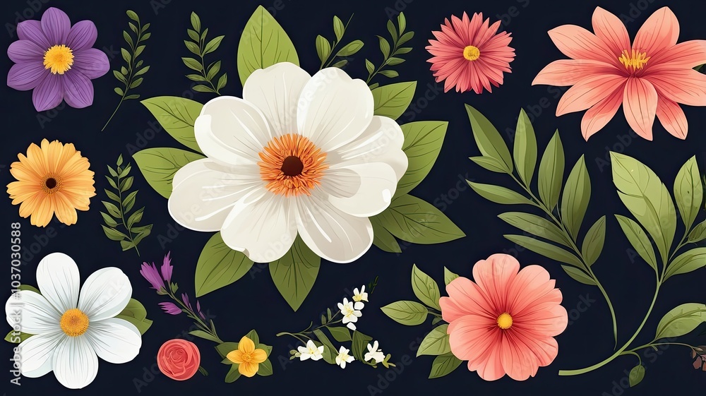 vector pattern flower boho abstract pattern background vector pattern flower boho abstract pattern background