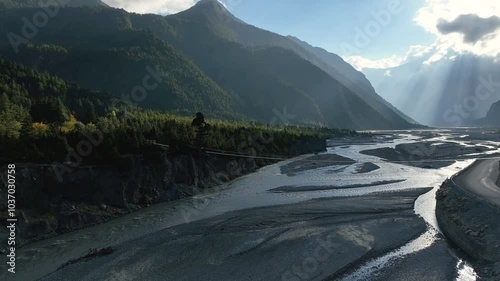 River. nepal. Kaligandaki.