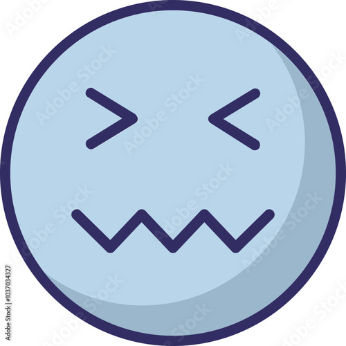 Emoticon Emoji vector Icon with isolated background