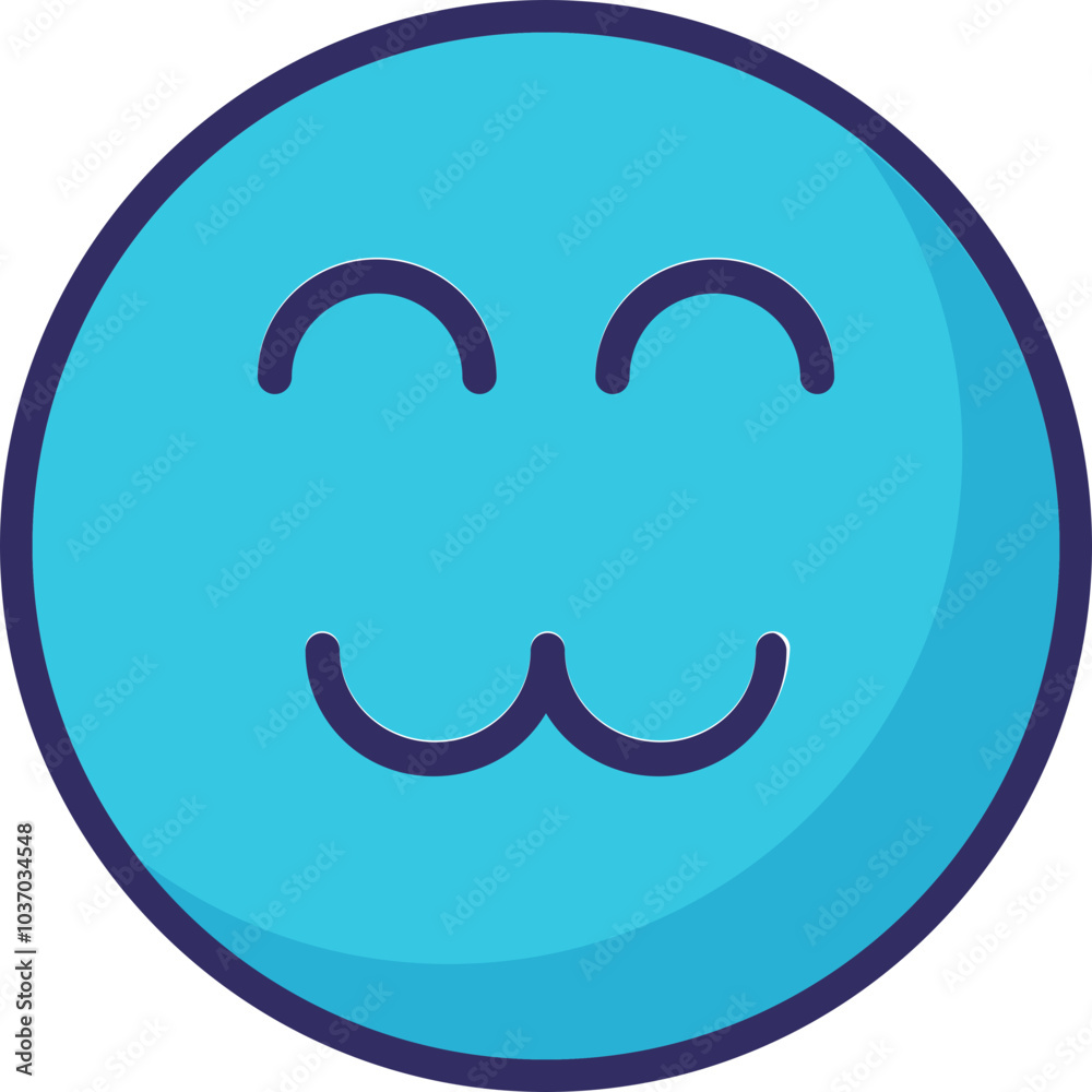 Emoticon Emoji vector Icon with isolated  background