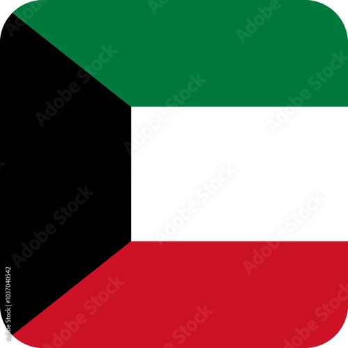 Kuwait Flag Square Icon Free Download Kuwait Flag Square Icon - GFXLoad