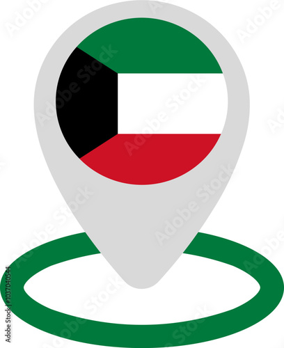 Location Icon of Kuwait Flag Free Download Location Icon of Kuwait Flag - GFXLoad