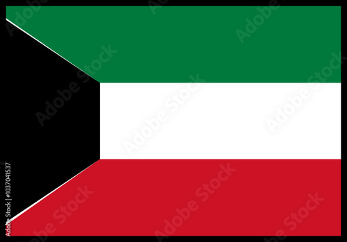 Kuwait Flag rectangle Icon Free Download Kuwait Flag rectangle Icon - GFXLoad