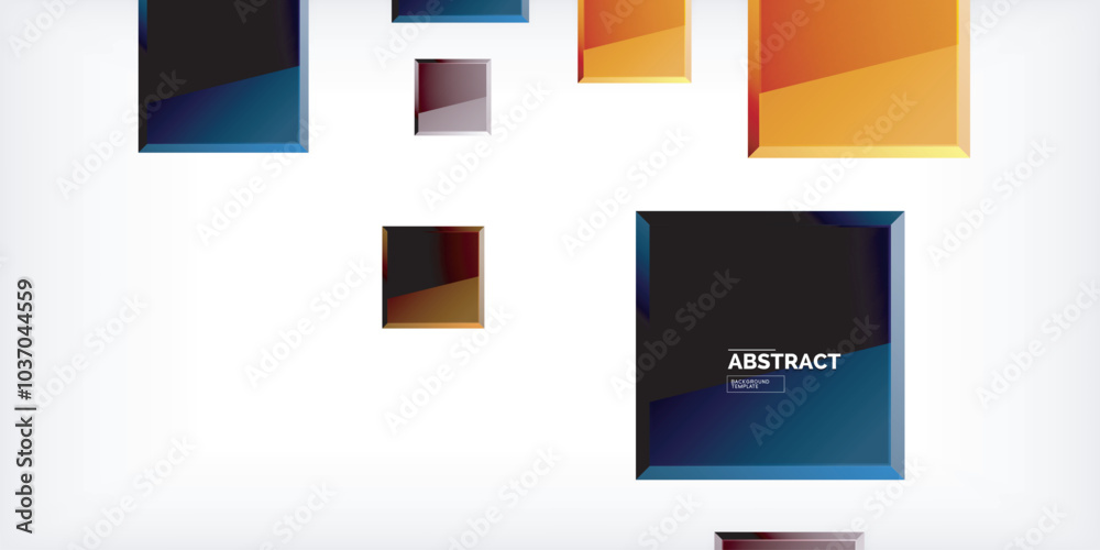 Fototapeta premium Shiny glossy metallic or plastic square design background. Vector Illustration For Wallpaper, Banner, Background, Card, Book Illustration, landing page