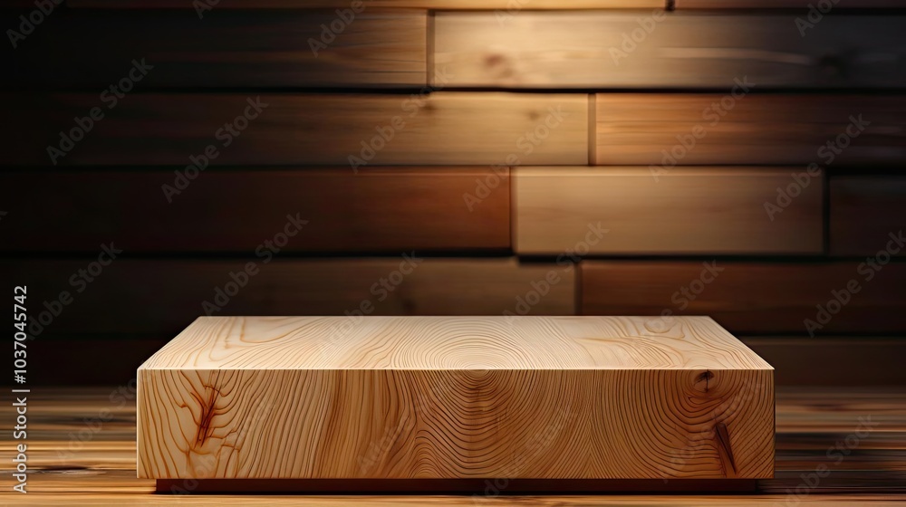 Fototapeta premium A light wooden tabletop with visible wood grain patterns.