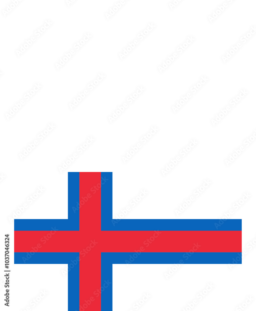 Naklejka premium Faroe Island Flag on Gift Icon