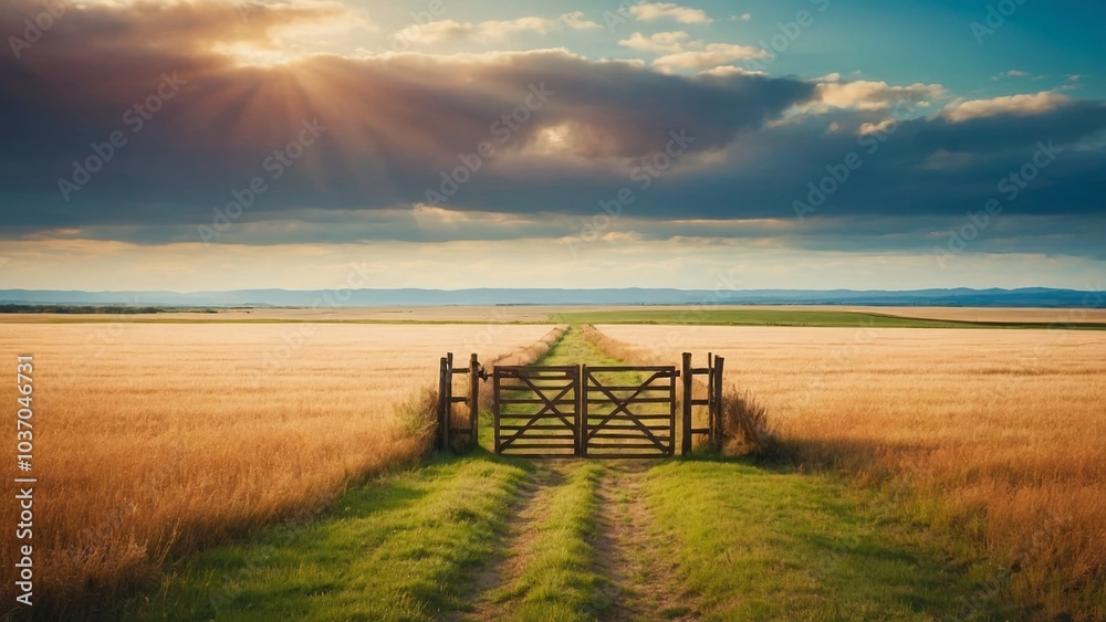 A hidden path, connecting moments, through a timeless gate. A hidden path, connecting moments, through a timeless gate.