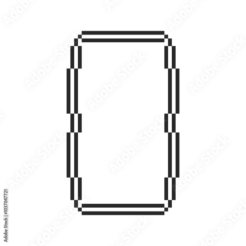 border frame rectangle pixel art