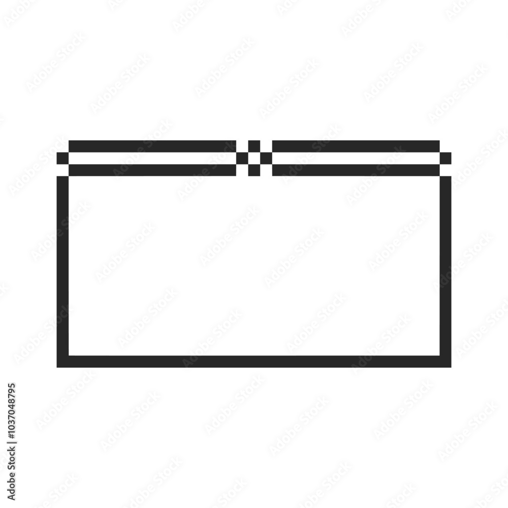 border frame rectangle pixel art border frame rectangle pixel art