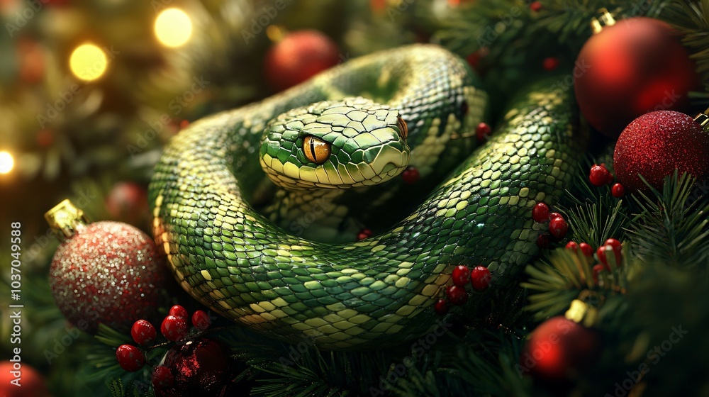 The symbol of 2025 is a New Year's snake The symbol of 2025 is a New Year's snake