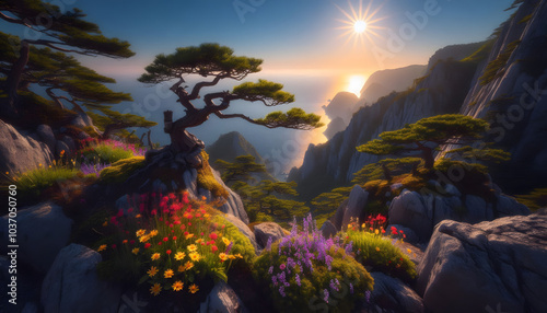 Wind, flowers, and tranquility
The beauty of a thousand years
Harmony of mountains and seas