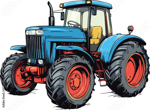 tractor vector illustration