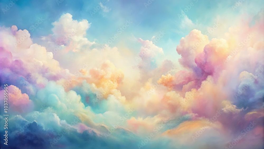 abstract painting with soft pastel colors creating a dreamy effect abstract painting with soft pastel colors creating a dreamy effect