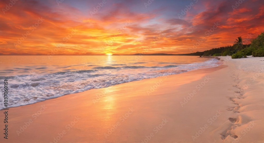 sunset over the sea sunset over the sea