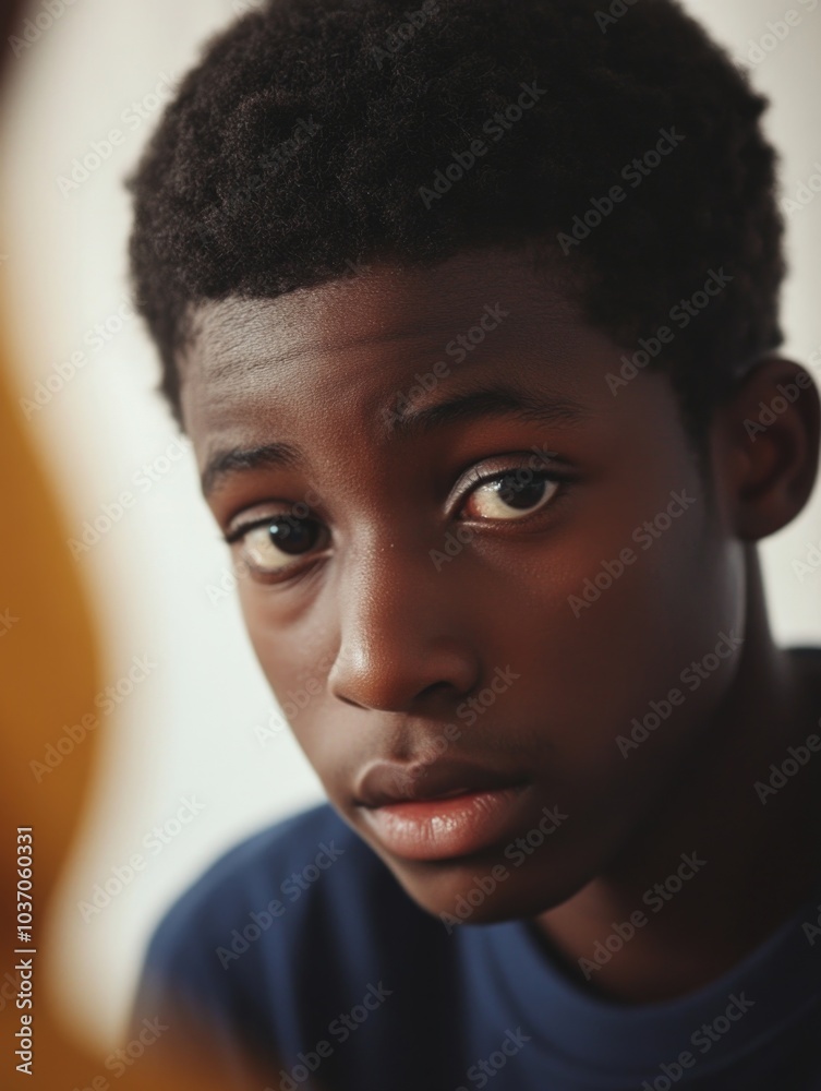 Contemplative Youth Portrait Contemplative Youth Portrait