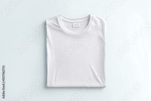  White folded square t-shirt mock up