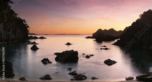 sunset at the beach