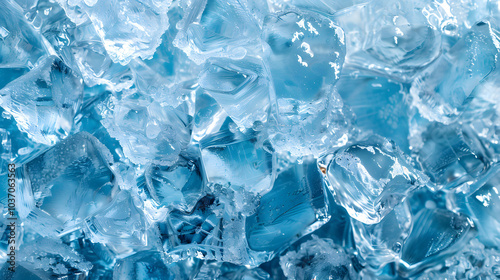 A Background Completely Filled with Ice, Showcasing Their Natural Texture.