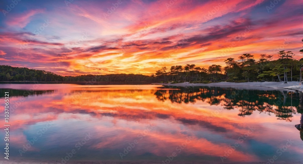 sunset on the beach