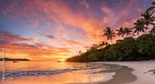 sunset over the sea