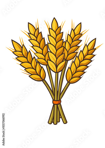 golden wheat ears