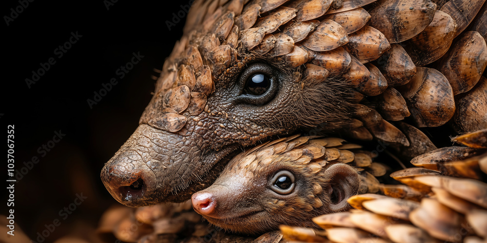 Pangolins, nothing like the protection and care of a mother Pangolins, nothing like the protection and care of a mother