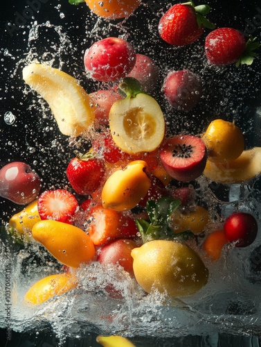 FreshSplash: A Dynamic Burst of Flying Fruits