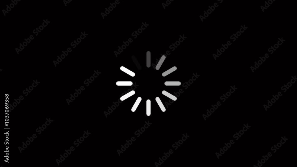 Loading Circle Video with Glow. Loading Animation on Transparent Background. 4k Loading Circle Video with Glow. Loading Animation on Transparent Background. 4k