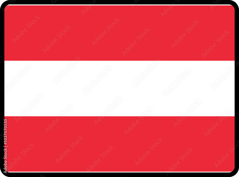 Austria Flag Smooth rectangle icon Austria Flag Smooth rectangle icon