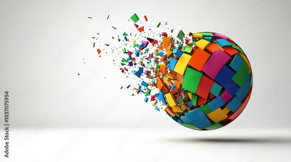 Vibrant Abstract Explosion of Colorful Shapes Vibrant Abstract Explosion of Colorful Shapes
