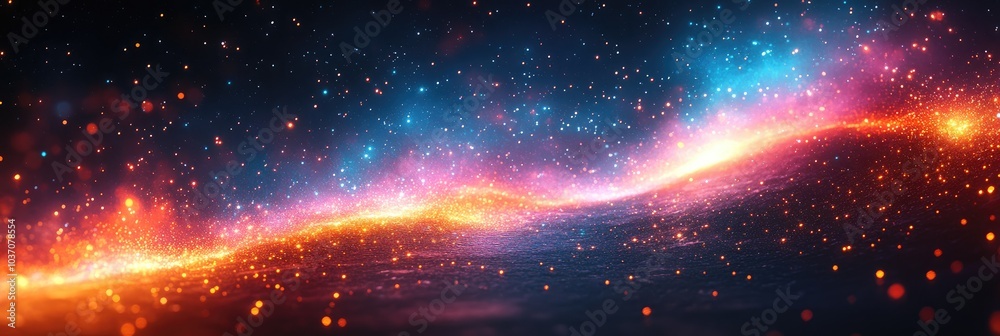 Speed of Light, Futuristic Neon Highway with Light Speed and Particle Effects Speed of Light, Futuristic Neon Highway with Light Speed and Particle Effects