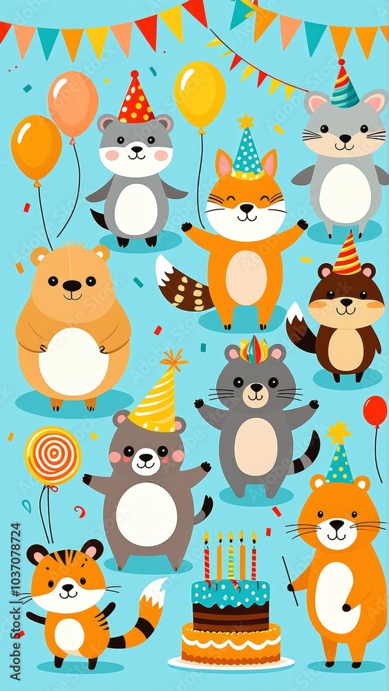 Funny Animal Characters Birthday Party Funny Animal Characters Birthday Party