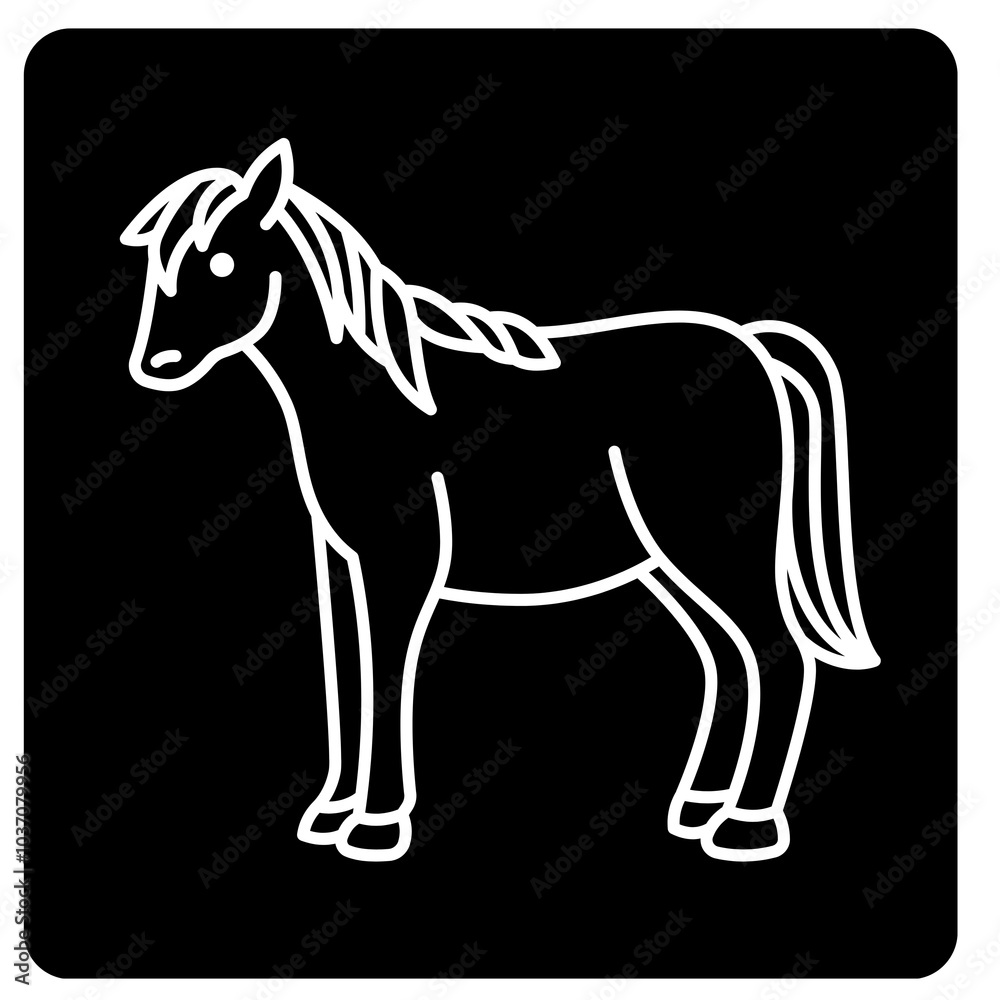 horse vector. Icon illustration horse vector. Icon illustration